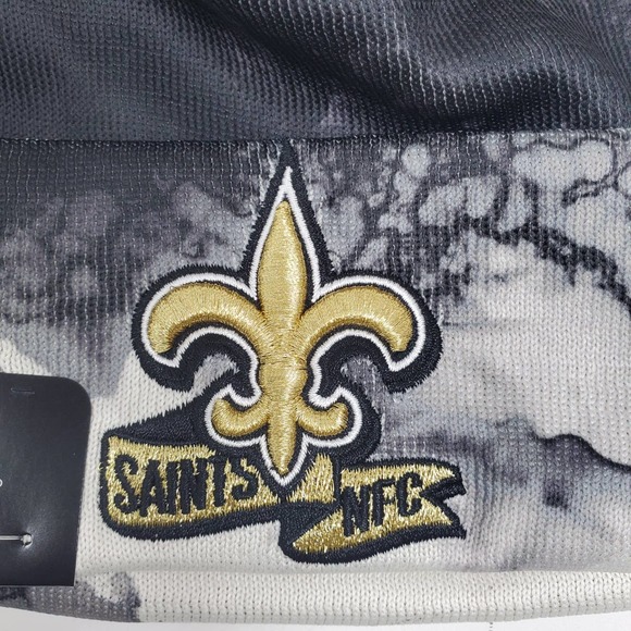 New Era 2022 Sideline Ink Dye Cuffed Knit Hat - New Orleans Saints - Picture 2 of 4